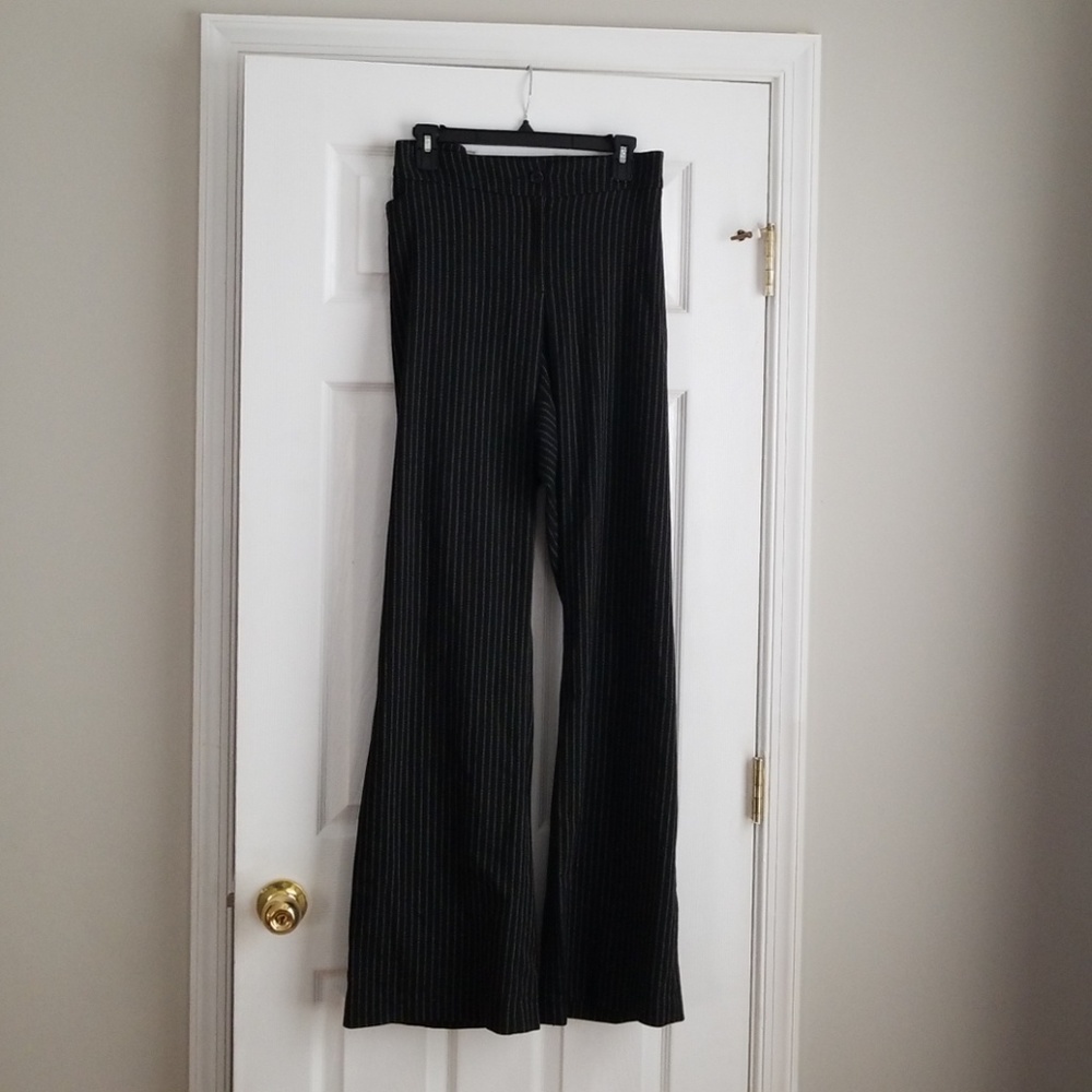 Black & White Pinstripe Pant